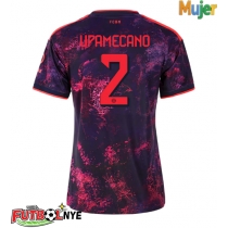Camiseta Bayern Munich Dayot Upamecano #2 Tercera Equipación para mujer 2026-27 manga corta